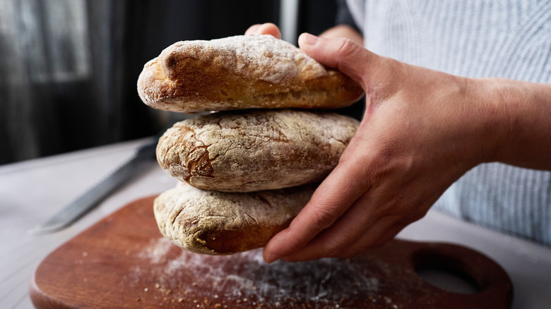 homemade whole wheat ciabatta bread