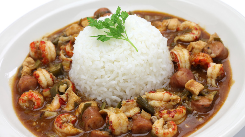 crawfish chicken gumbo