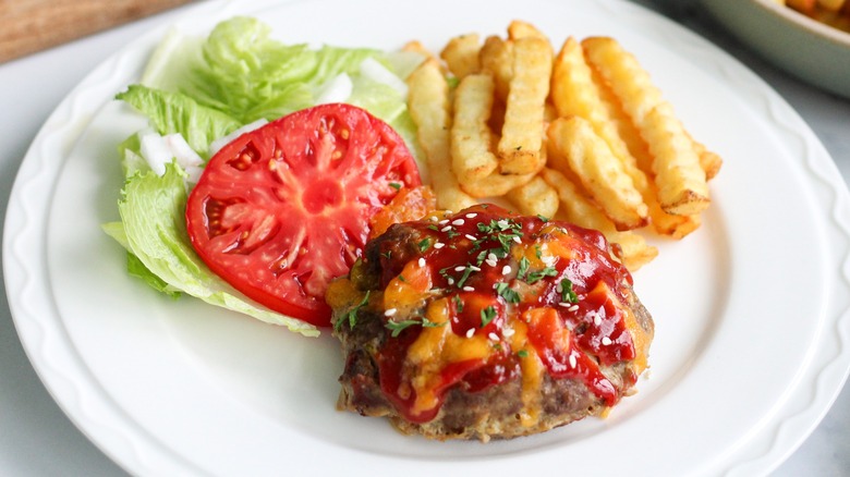 mini cheeseburger meatloaves