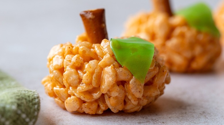 Rice Krispie pumpkin 