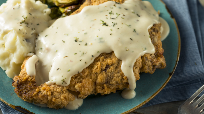 Chicken Fried Steak on plate