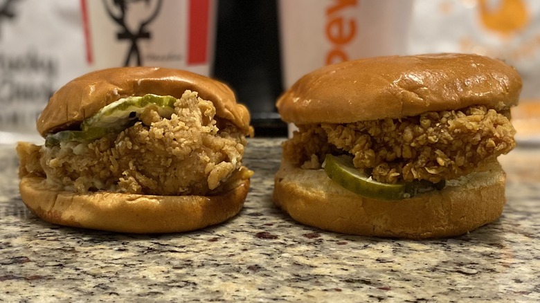 Popeye's and KFC's chicken sandwiches