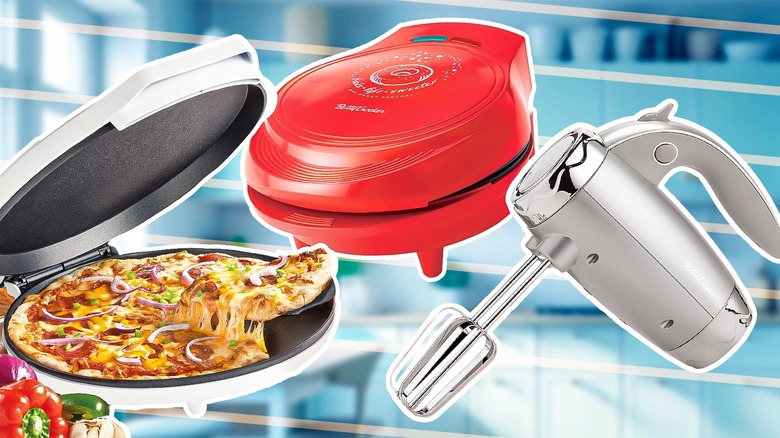 Assorted Becky Crocker kitchen appliances