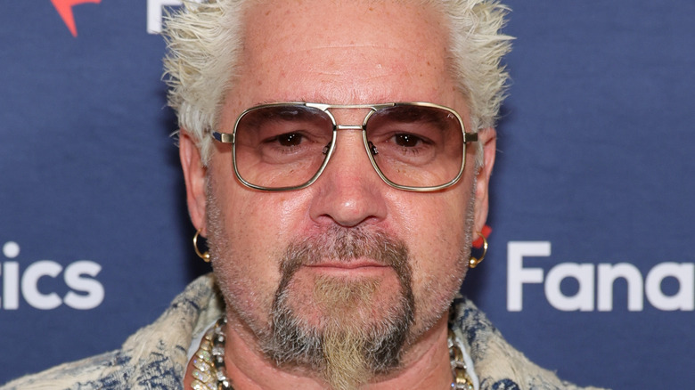 Guy Fieri looking serious