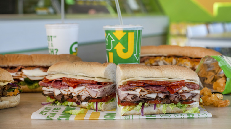 Subway sandwiches