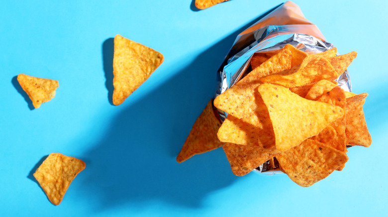 tortilla chips out of bag