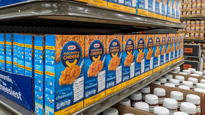 Boxes of Kraft Macaroni & Cheese