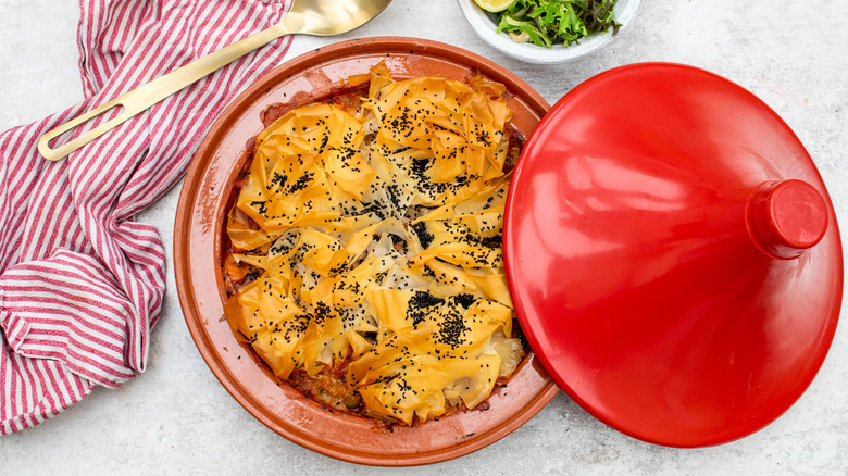 sweet potato tagine pot pie