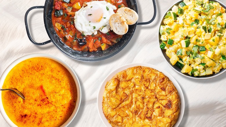 various Spanish egg dishes