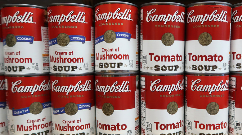 Cans of Campbell's soup