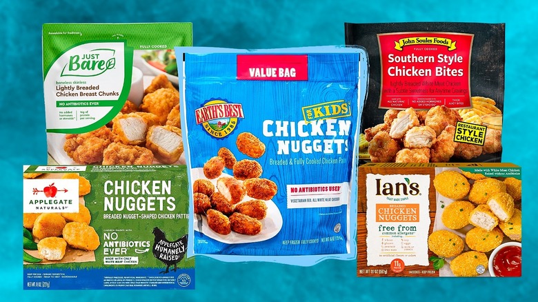 assorted chicken nugget brands