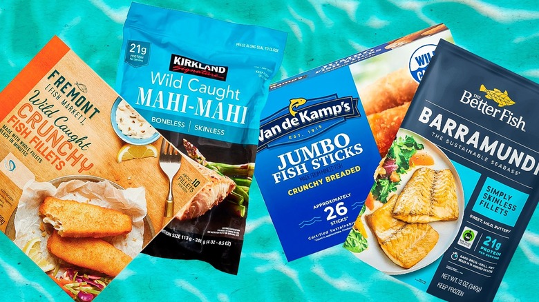 Frozen fish fillet packages