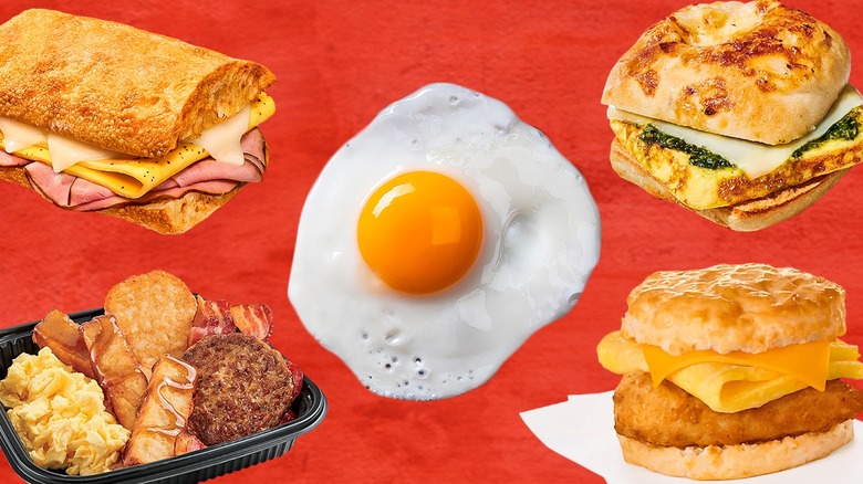 Burger King croissant sandwich with egg