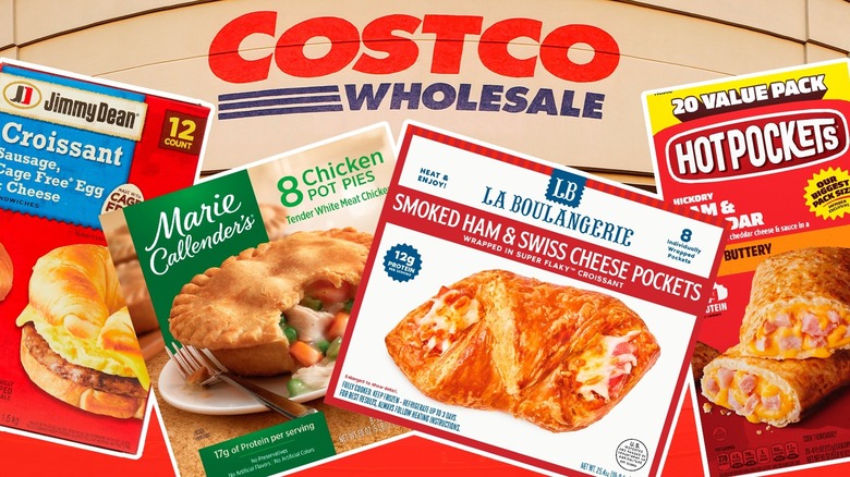 Various frozen foods from Costco