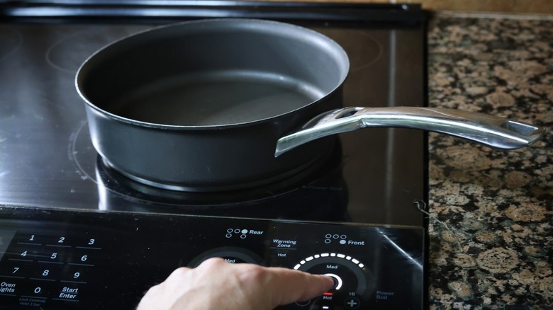 skillet on stovetop