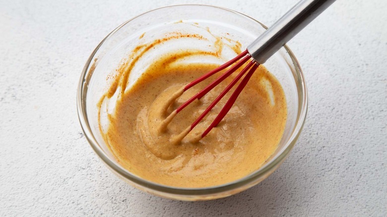 mustard mixture in a bowl