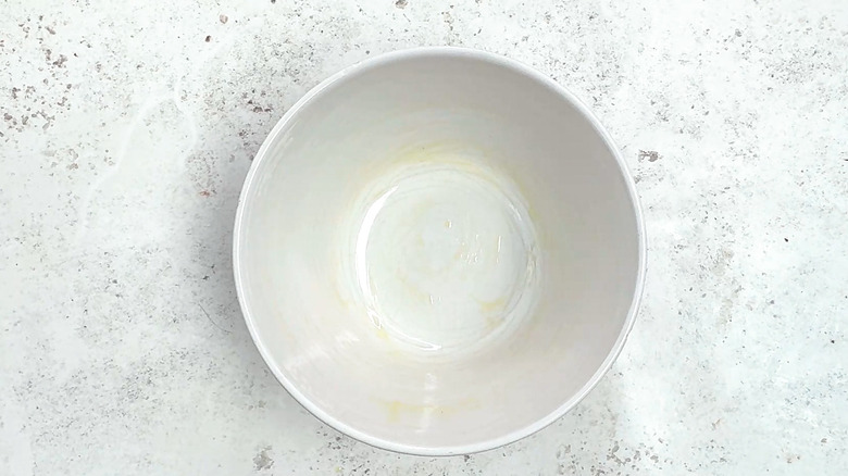 oiled mixing bowl