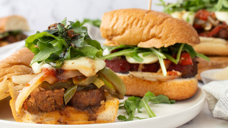 meatloaf sandwich on plate